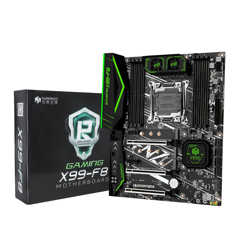 Huanan Zhi X99 F8 игровая Материнская плата Intel LGA 2011 3 все серии DDR4 RECC 128GB M.2 NVME wifi USB3.0 ATX