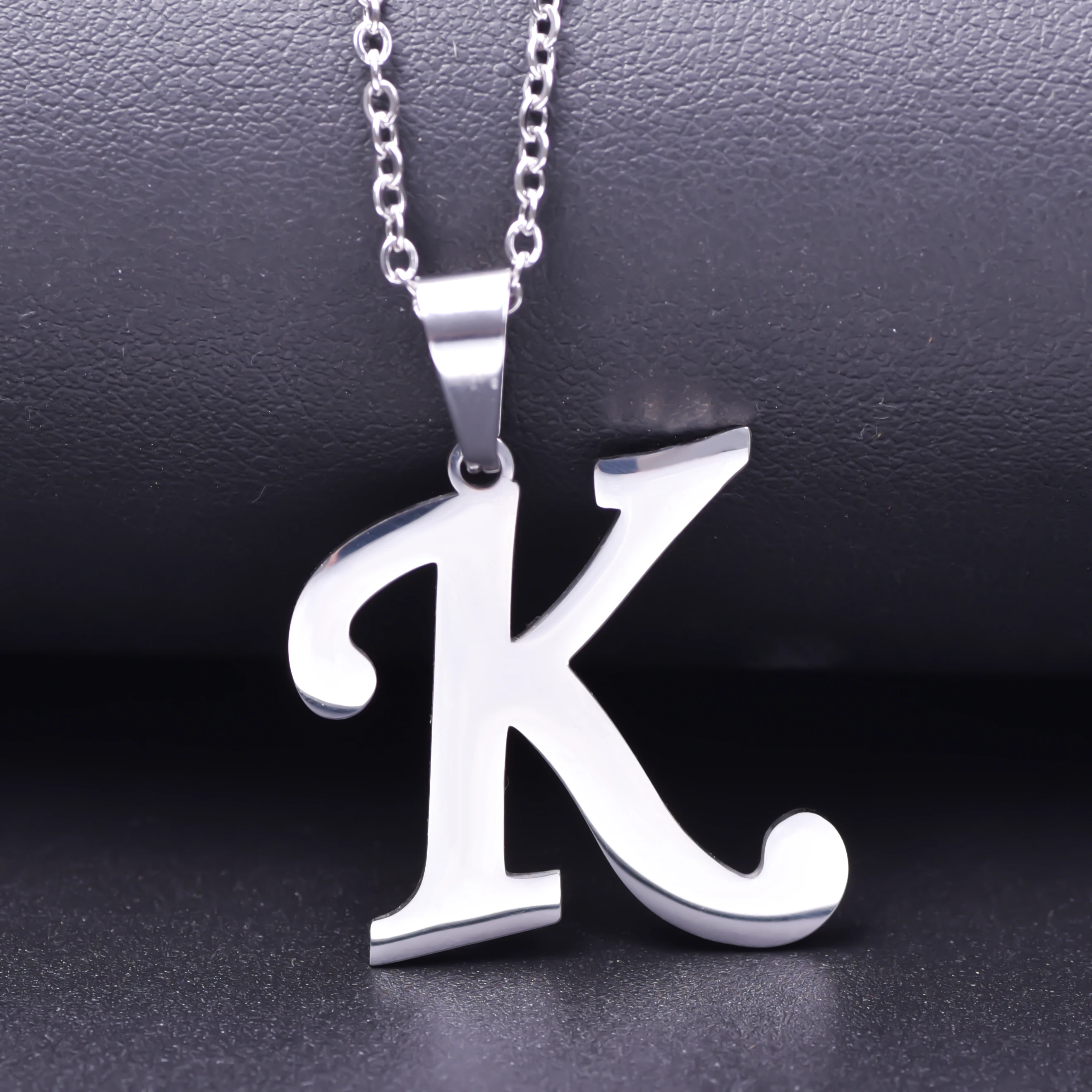 26 Letters Necklace Stainless Steel Initial Necklaces For Women Men