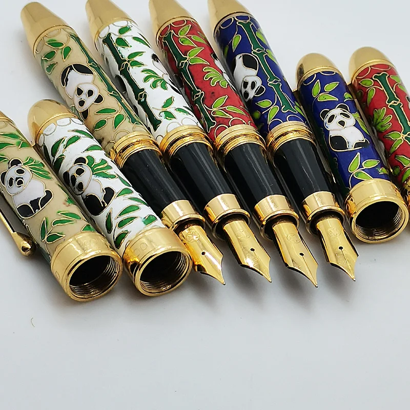 China's Old Fountain Pen 8000 Iridium Pen F Nib Cloisonne