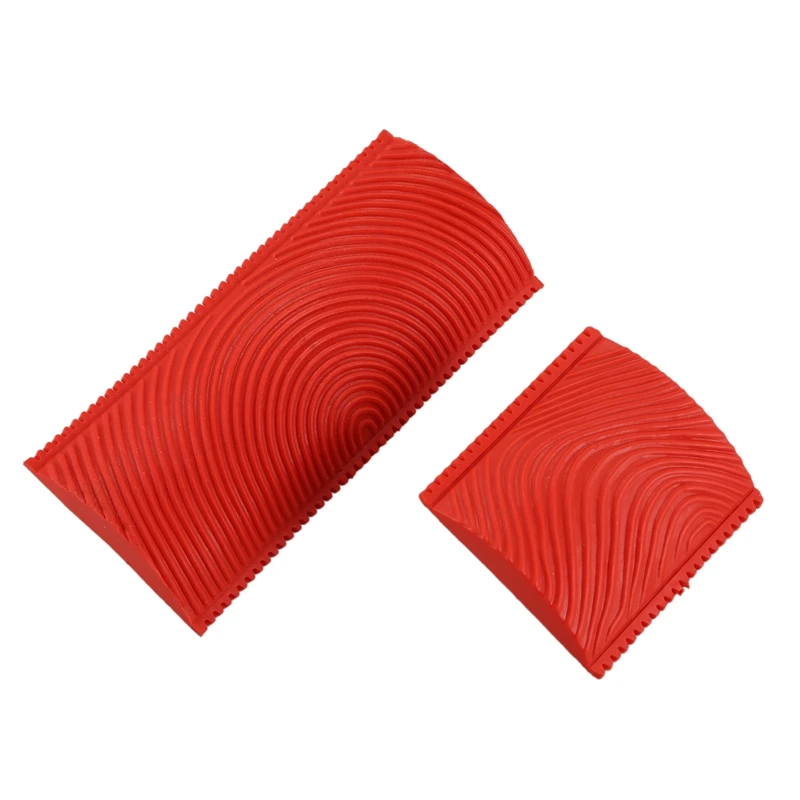 2PCS 3 Inch 6 Inch Imitation Wood Grain Paint Roller Brush Wall Painting Tool sets Wall Texture Art Painting Tool Set