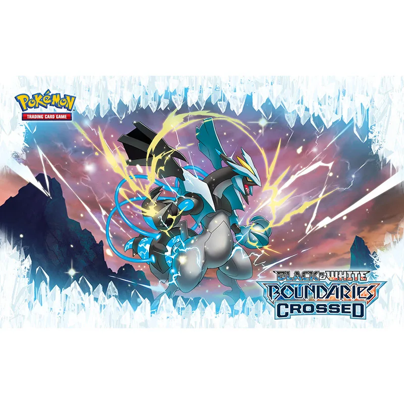 

Takara Tomy Monsters Kyurem Dragons Exalted Board Mat Pokemon Trading Card Game Playmat TCG Accessories Rubber Mouse Pad Toys