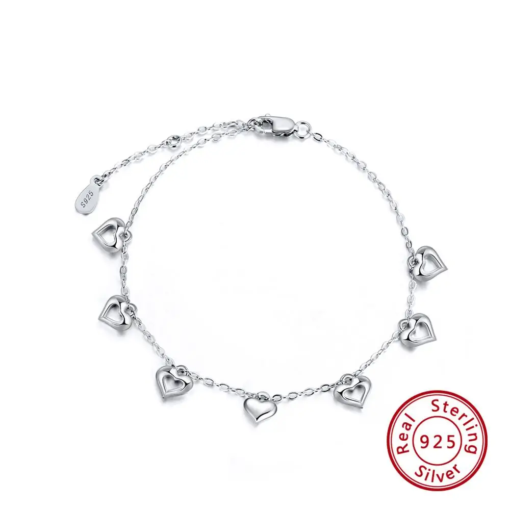 ORSA JEWELS 925 Браслеты стерлингового серебра для Для женщин сердечными амулетами AAA ослепительно CZ Женская мода вечерние ювелирные изделия подарок ASB02 - Цвет камня: SB37