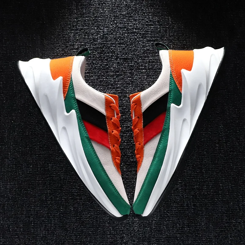 

Spring MEN'S SHOES Shark Trendy Shoes Korean-style Shoes Fashion Shoes Trend Thick Bottomed Athletic Shoes Students Cool Versati