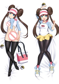 

Anime Poketto Monsuta Dakimakura Cover Characters Lillie & Trainer Bolster Case Digimon Hugging Body Pillowcase