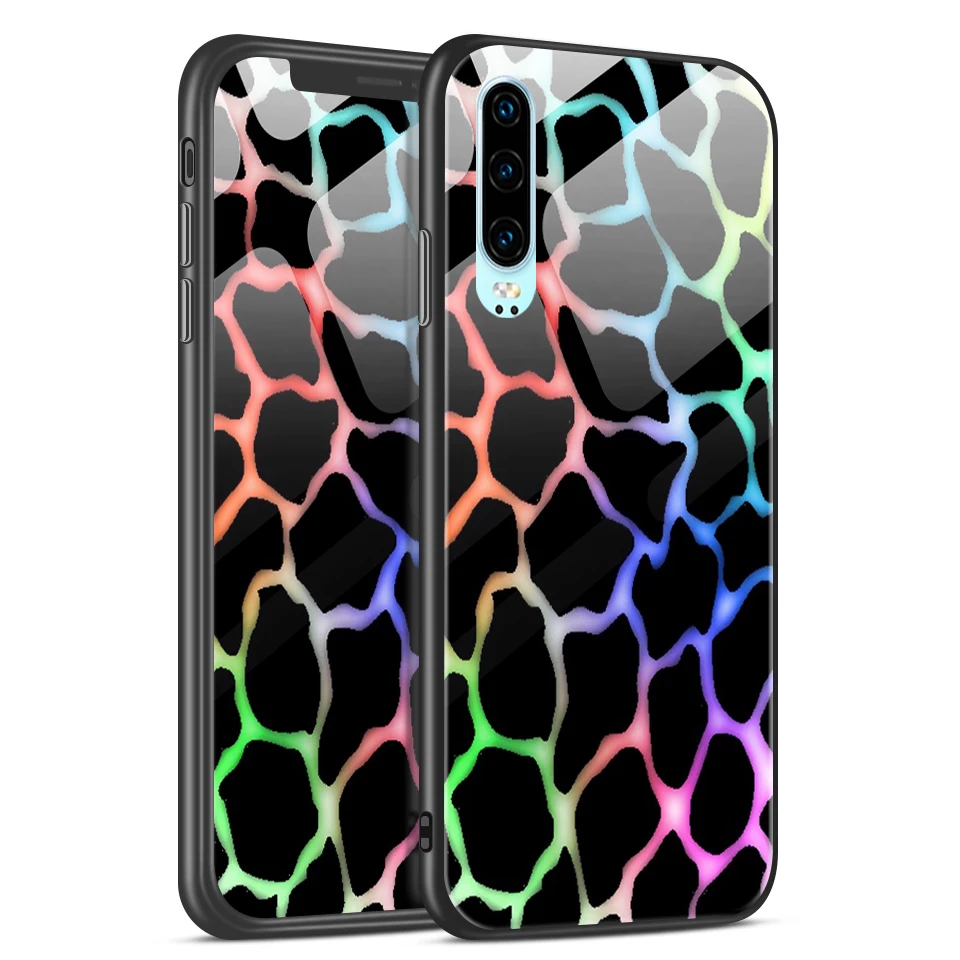 W342 Для huawei P30 Lite Pro закаленное стекло задняя крышка для huawei ELE VOG MAR L29 L04 LX1 P30Pro роскошный противоударный корпус мобильного телефона - Цвет: W342