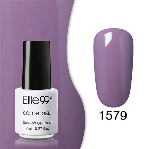 1579 Elite99 Гель-лак набор все для маникюра Полупостоянный Vernis верхнее покрытие УФ светодиодный гель лак удаляющийся замачиванием Гель-лак для ногтей - Цвет: 1579