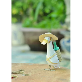 

9cm 18cm Traveling Duck 3D Paper Model DIY Cartoon Three-dimensional Animal Paper Mold Handmade Children's Educational Toy Model