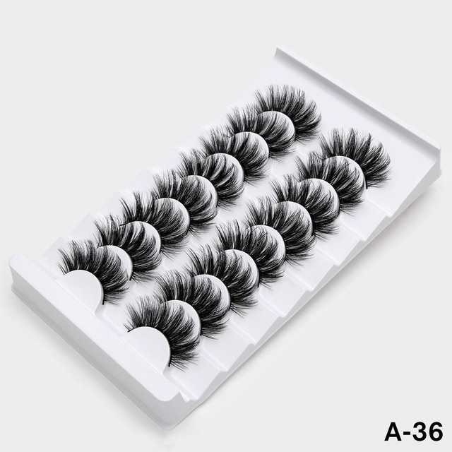 3D Faux Mink Lashes Natural False Eyelashes Dramatic Volume Fake Lashes Makeup Eyelash Extension Silk Eyelashes