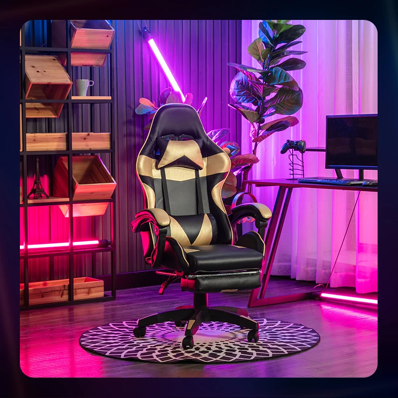 WCG Gaming Chairs Computer Chair Lifting up Office Chair for Cafe Internet Lounge