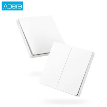 

Aqara Smart Wireless Light Switch Wall Switch Single / Double Key ZigBee WiFi Wireless Connection work with Mijia APP for Home