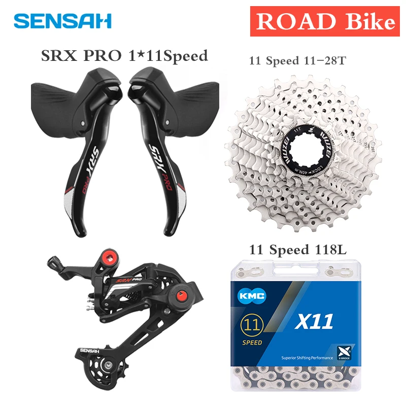 Sensah ロードバイク用のリアディレイラーセット,11スピード,チェーン合金製,オリジナルパーツ|Bicycle Derailleur| -  AliExpress
