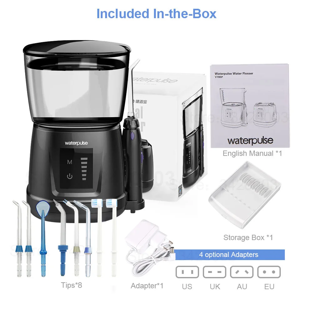 Waterpulse V700P с 8 шт. струйных наконечников 1000 мл емкость воды Стоматологическая