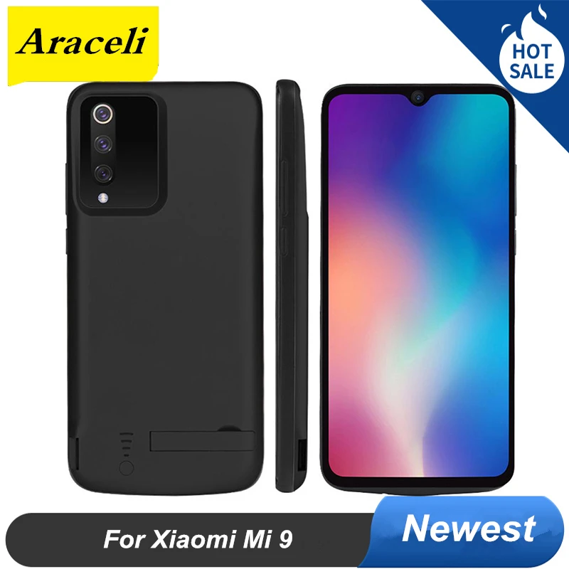 5000 мАч чехол для аккумулятора Xiaomi Mi 9 телефона умный внешний аккумулятор с