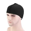 Unisex Solid Summer Satin Breathable Turban Hat Men Hip Hop Durags wave dome cap 4