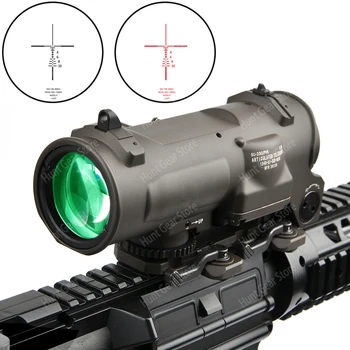 

Tactical Rifle Scope 1x-4x Fixed Dual Purpose Scope Optical Red illuminated Red Dot Sight for Rifle Optics Hunting Shooting