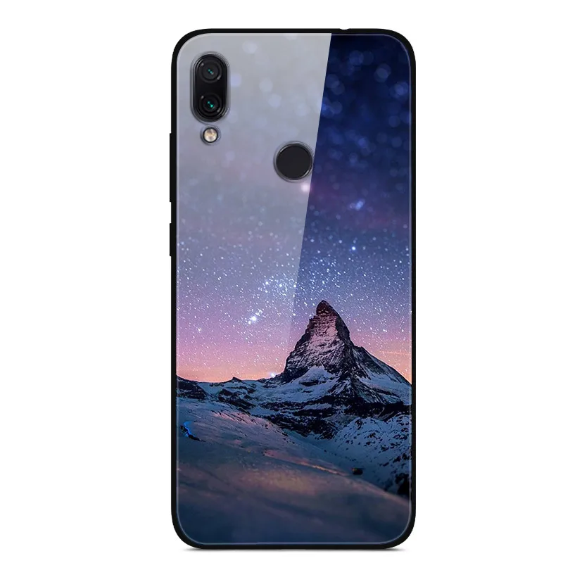Закаленное покрытие для Xiaomi Redmi 5 5 plus, чехол для Xiaomi Redmi 7, чехол для Redmi 7A, стеклянный чехол для Redmi 6 6A, чехол Fundas Star - Цвет: Серый