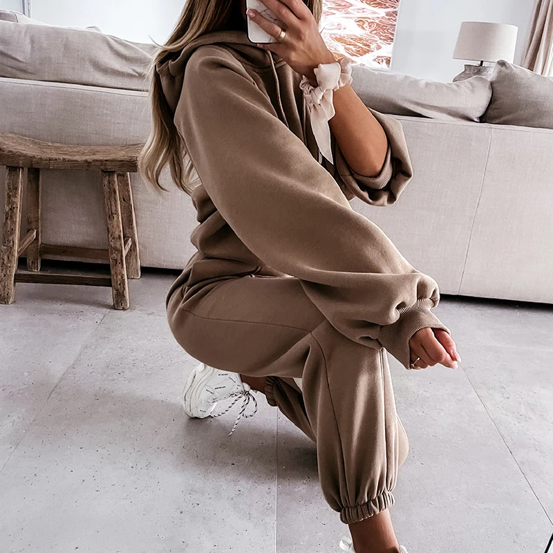 2Pcs Sport Suit Fitness Solid Color Women