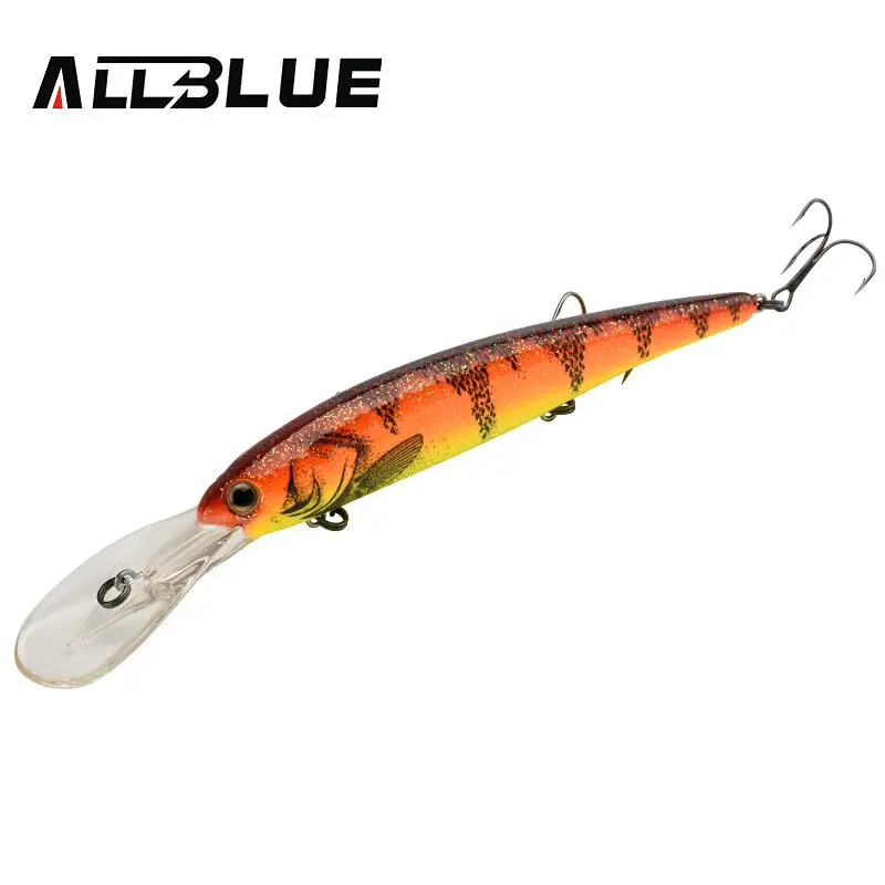 Walleye Shippedallblue Deep Walleye Crankbait 125mm 19g - Floating Minnow  For Bass & Pike