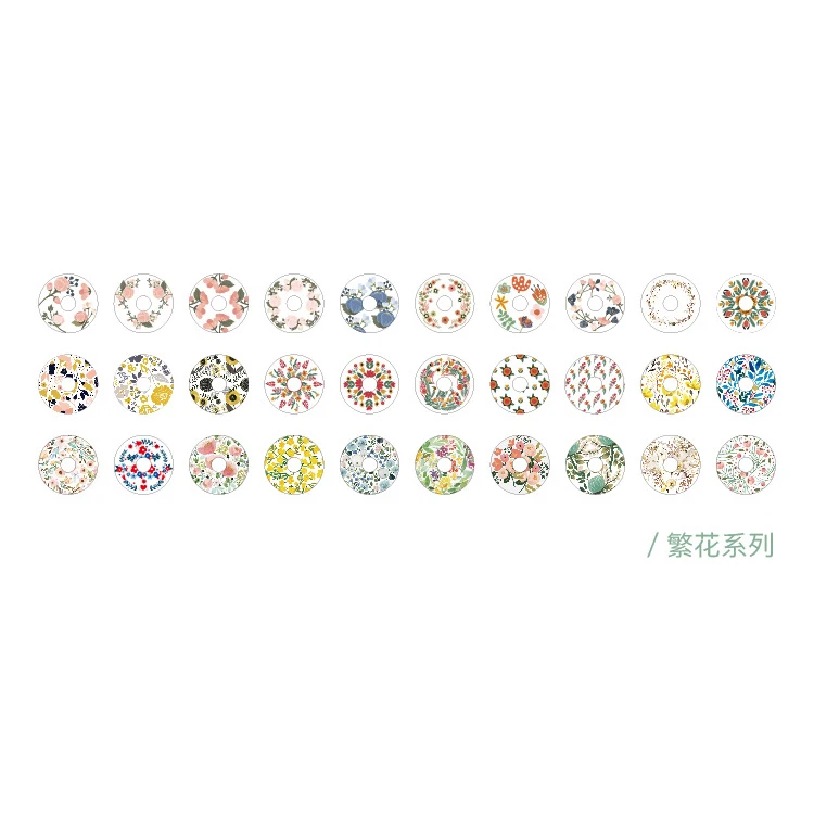 60Pcs/Pack Colorful color series stickers For Kids DIY Diary Scrapbooking Photo Ablums - Цвет: F