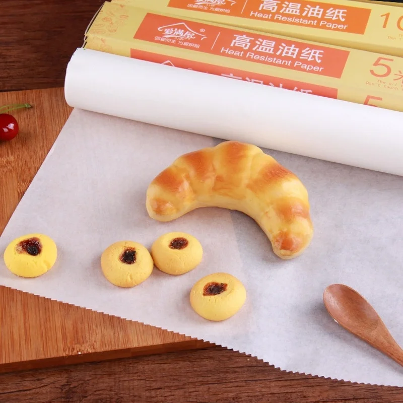 

(5 meters) High temperature resistant double-sided baking cakes greaseproof paper non-sticky Baking utensils