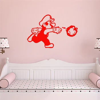 

Japanese Cartoon Super Mario Wall Sticker For Kids Room Decorations Decal Nursery Room Decor Decoration Accessories