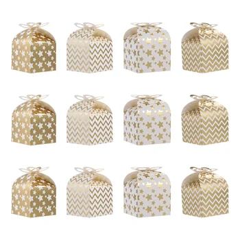 

12pcs Cute Fashion Lovely Portable Chic Exquisite Storage Boxes Present Boxes Gilding Gift Boxes for Storage