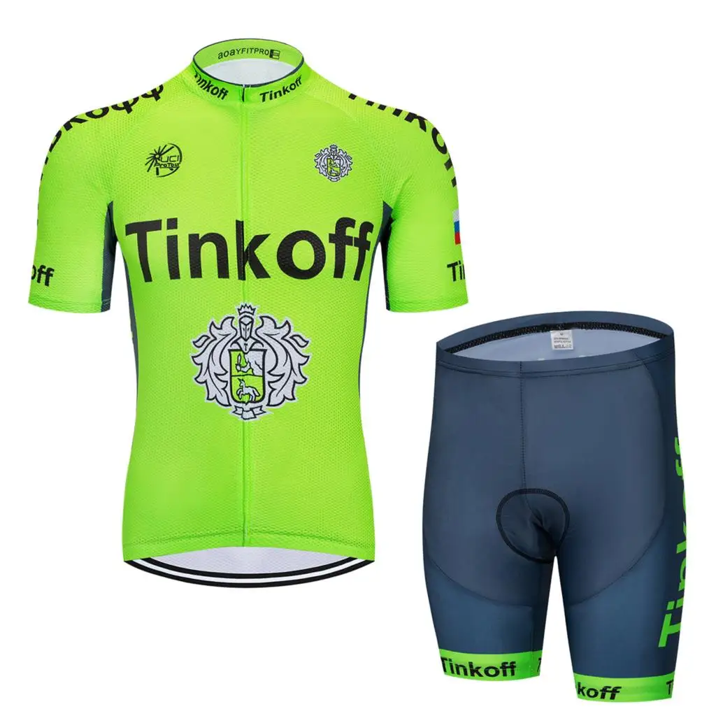 Новинка Tinkoff профессиональная команда для езды на велосипеде Джерси спортивный костюм топы и брюки женские дышащие открытый короткий рукав спортивная MTB - Цвет: 12