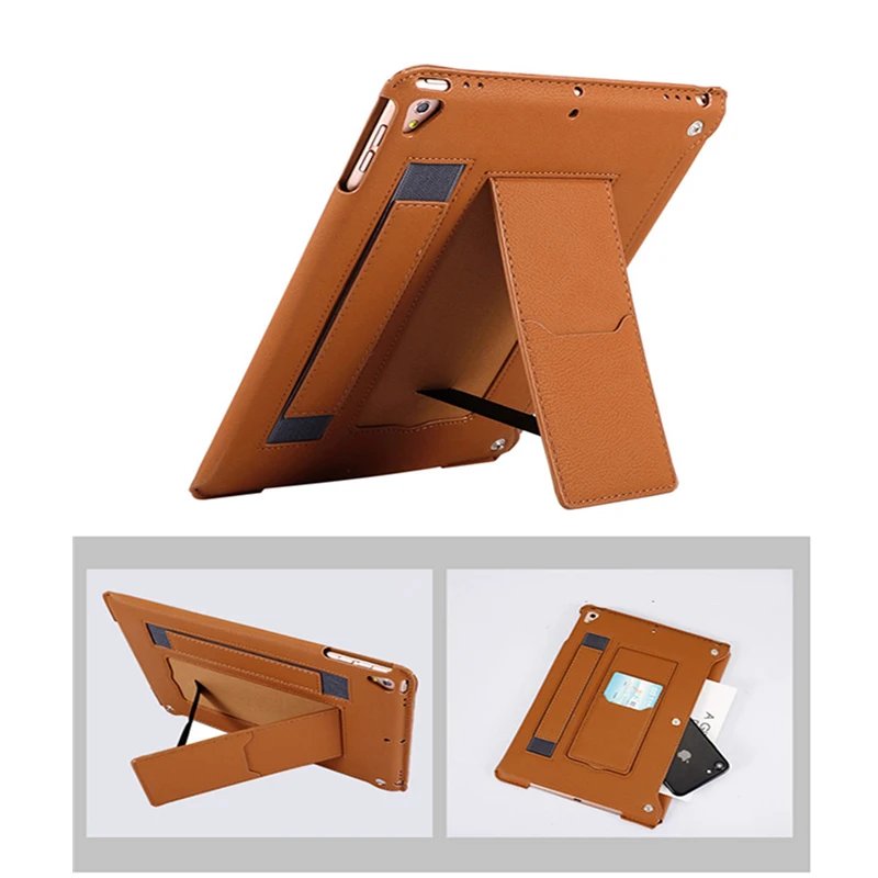 Multi for iPad case 9.7 leather tablet case 5th 6th generation funda for iPad 5 6 Cover for iPad air 2 1 with hand strap