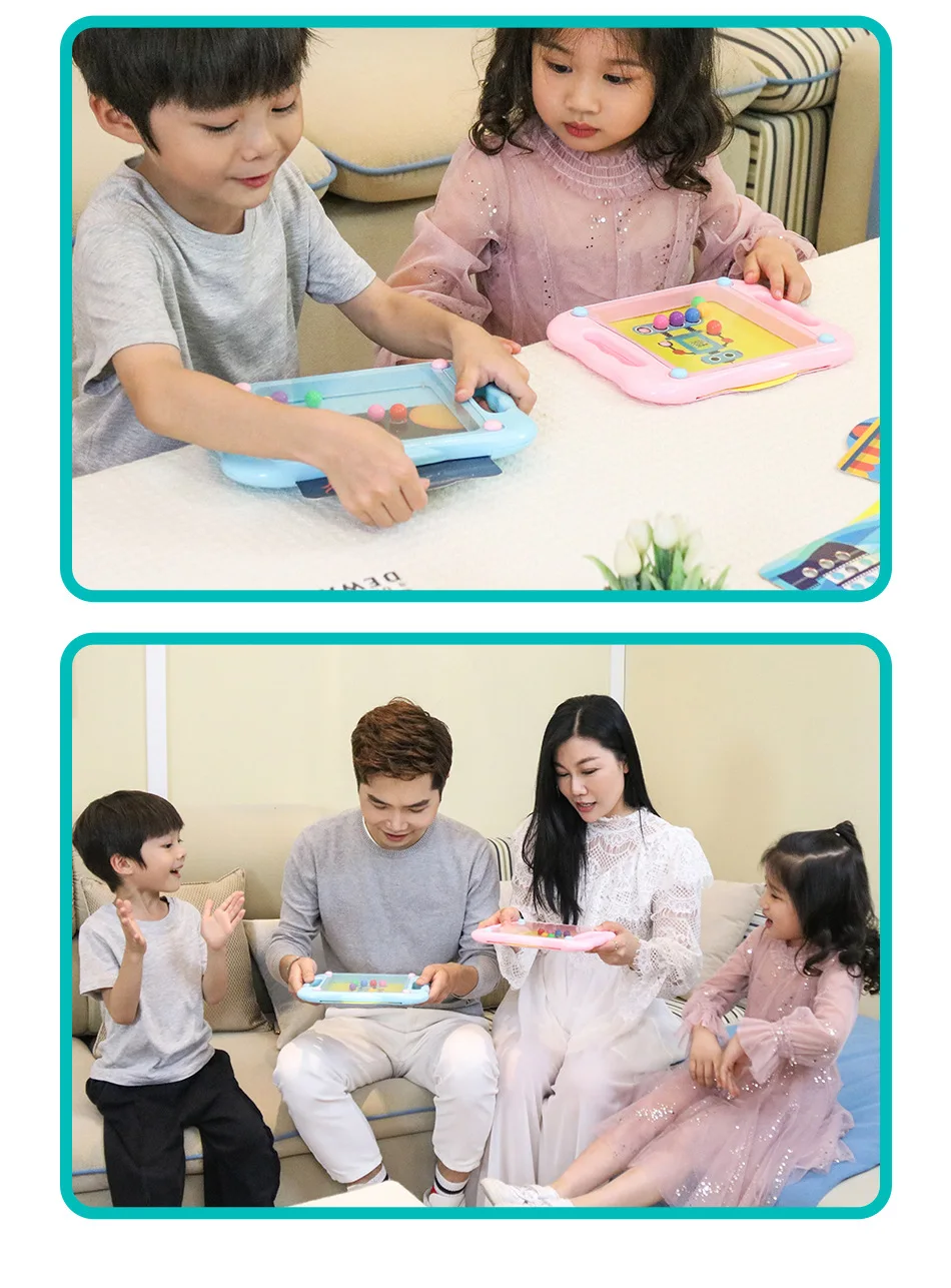 Children Handheld Balance Ball Bearing Roll-on Maze Focus Training Kindergarten Gift 4-6 a Year of Age Educational Toy
