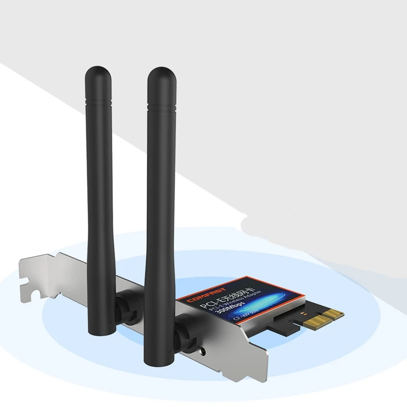 Comfast 300 Мбит/с двойная антенна 2 4 ГГц PCIe Экспресс WiFi беспроводной сетевой адаптер