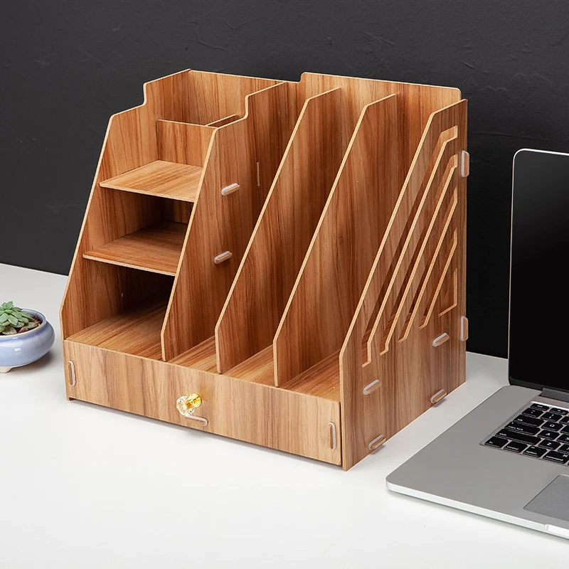 Деревянная рамка для файлов DIY портфель деревянная настольная стойка