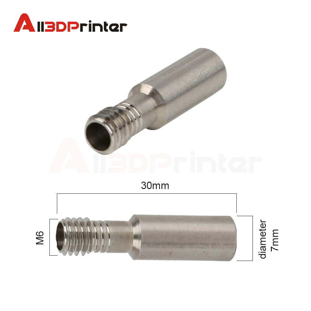 

5/10 PCS CR10 Heatbreak All Metal Heat Break Throat 1.75mm Copper Plating Tube For Ender 3 CR-10 Hotend 3D Printer