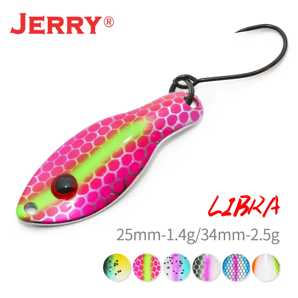 Jerry Libra микро рыболовная ложка приманки 1 4 г 2 5 высокое качество УФ покрытие