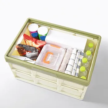 

Household Clothes Storage Box Multifun organizer Sundries /toy /Car Folding Storage Can Folding square Cloth Container Organizer