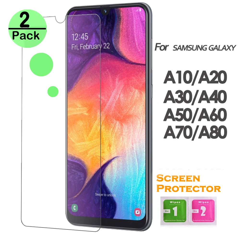 2 шт./лот Защита экрана для samsung Galaxy A10 A20 A30 A40 A50 A60 A70 2019 закаленное стекло A Series |