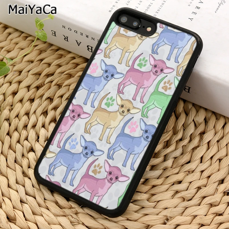 MaiYaCa Чихуахуа Симпатичный щенок коллаж телефонный чехол для iPhone X XR XS 11 12 Pro MAX 5 6 7 8