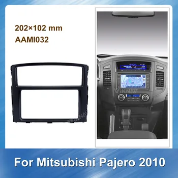 

Car Radio Fascia for Mitsubishi Pajero 2010 Car Stereo Panel Dash Mount Trim Installation Kit Frame Fasxia Car BEZEL BLACK DARK