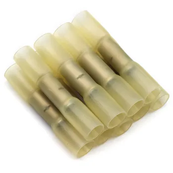 

AWG 22-10 Insulated Heat Shrink Butt Terminals Electrical Splice Wire Connector Cable Crimp Terminals Connectors 10/20/25/50Pcs