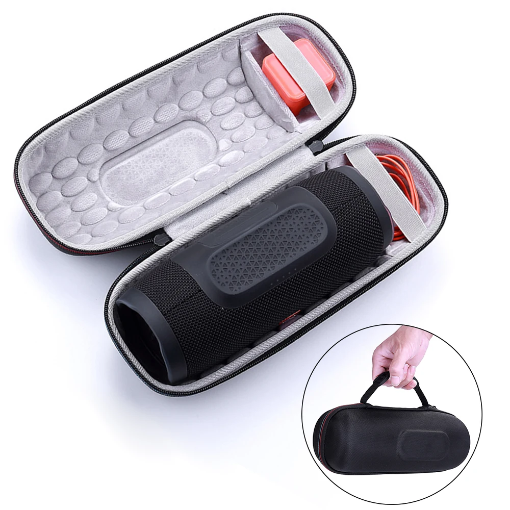

Newest EVA Outdoor Travel Protective Case For JBL Charge 3 Bluetooth Speaker Bag Cover Case Extra Space For Plug&Cable