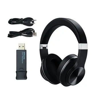 

Bluetooth 5.0 Headphones Headset with Mic USB Audio Transmitter for PC TV Laptop X6HB