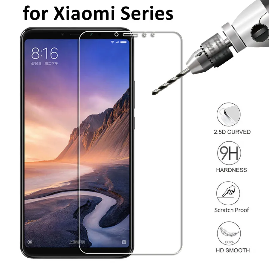 Для Xiaomi mi 9 lite закаленное стекло для A1 A2 8 se pro 9T Pro Защитная пленка экрана на CC9 CC9E |