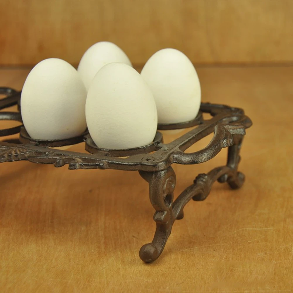 Держатели полка кухонный инструмент Органайзер корзина ручка стеллаж для хранения дисплей куриные яйца стенд контейнер домашний Железный художественный стол