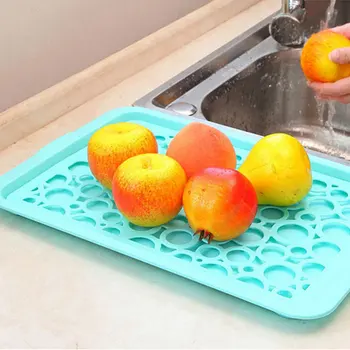 

Shelving Vegetable Fruit Double Layer Drying Rack Tea Cup Dish Tray Drainer Kitchen Storage Plate Easy Clean Filter Home