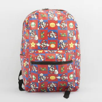 

Super Mario PU Leather Cosplay Backpack Cartoon Student School Shoulder Bag Pocket Monster Laptop Travel Bags Gift