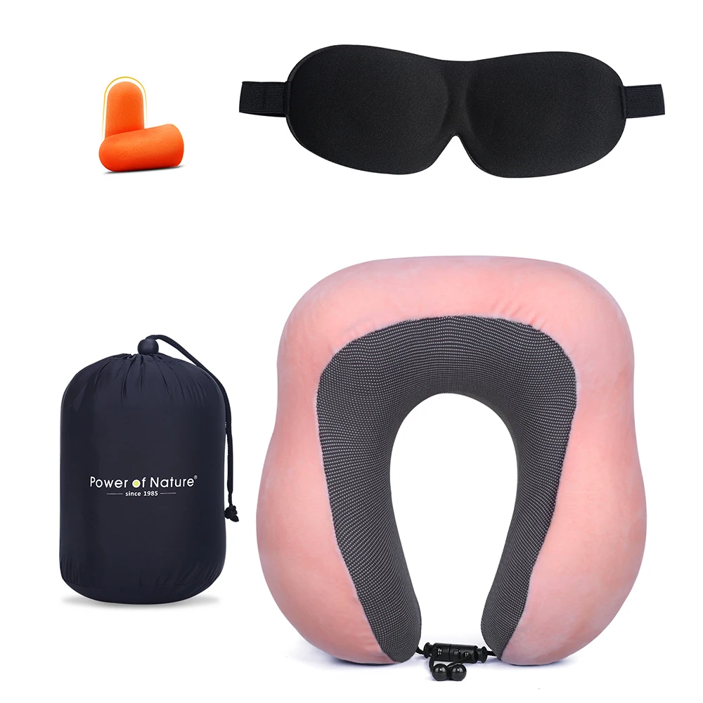 Contour Memory Foam Neck Pillow Soft Slow Rebound Space Travel Pillow