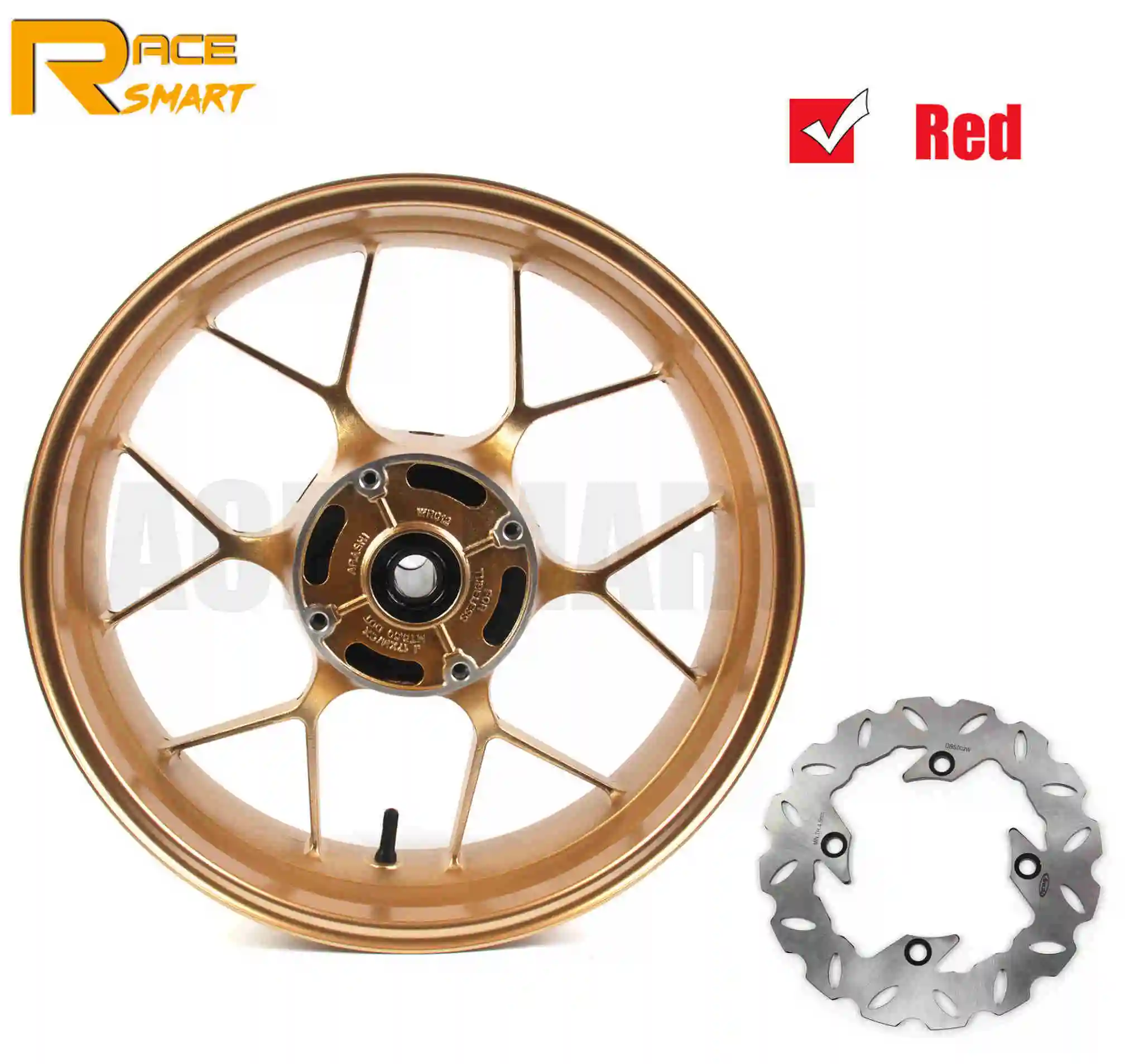 Red wheel rim Обод колеса мотоцикла для Honda CBR600RR 2007- обода заднего колеса мотоцикла диски CBR 600RR 2013 - Цвет: Red wheel rim