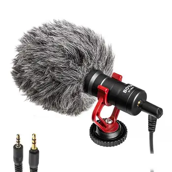 

BY-MM1 Video Record Microphone for DSLR Camera Smartphone Osmo Pocket Vlogging Mic