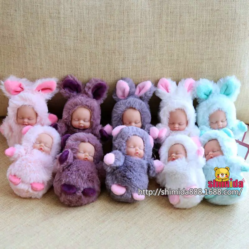 

Genuine Product Sleep Adorable Kid Pendant Sleep Doll Keychain Muppet to Sleep with Baby Doll Sleep Adorable Kid Baby Plush Toys