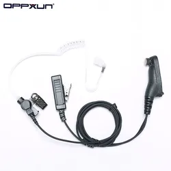 Police Air Tube Earpiece Microphone PTT Headset For Motorola Two Way Radio Walkie Talkie DP4400 DP4401 DP4600 DP4800 DP4801