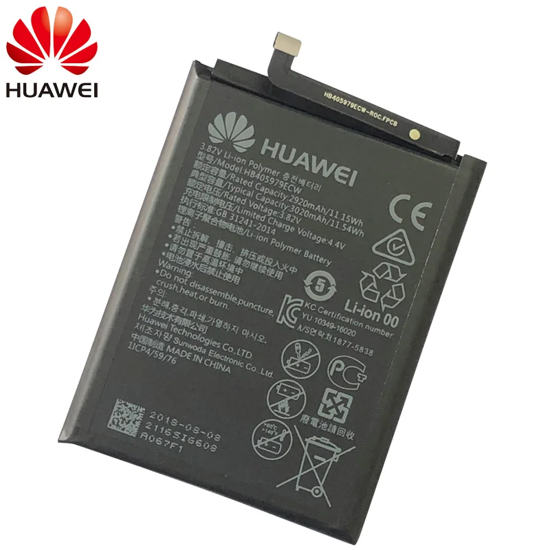 Аккумулятор HB405979ECW для huawei Nova CAZ-AL10 CAZ-TL00 Enjoy 6S Honor 6c Y6 PRO Y5 p9 lite mini Batterie 3020m